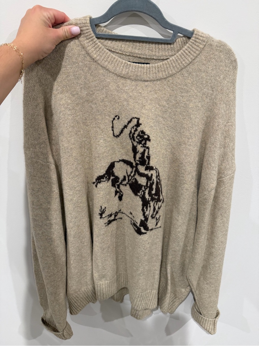 NWT Abercrombie & Fitch men’s cowboy Crewneck Sweater